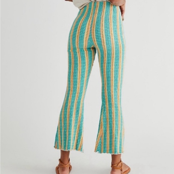 Free People Multicolor Striped Flare Pants - Picture 3 of 9